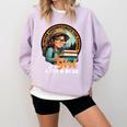 Never Underestimate The Power Of a Girl With a Book Reading Comfort Colors Sweatshirt Crimson