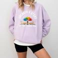 Unearth a Story 2026 Summer Reading Program Tree Book Comfort Colors Sweatshirt Crimson