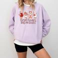 Valentine Cozy Goose Bookish Forget Flowers Buy Me Books Comfort Colors Sweatshirt Crimson