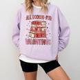 Valentines All Booked For Valentines Book Lovers Teacher Kid Comfort Colors Sweatshirt Crimson Valentines All Booked For Valentines Book Lovers Teacher Kid Comfort Colors Sweatshirt Crimson