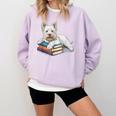 West Highland Terrier Books Dog Breed Westie Comfort Colors Sweatshirt Crimson West Highland Terrier Books Dog Breed Westie Comfort Colors Sweatshirt Crimson