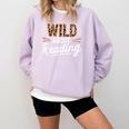Wild About Reading Books Reader Lover Bookworm Leopard Print Comfort Colors Sweatshirt Crimson Wild About Reading Books Reader Lover Bookworm Leopard Print Comfort Colors Sweatshirt Crimson