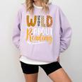 Wild About Reading Lover Bookworm Library Teacher Zoo Animal Comfort Colors Sweatshirt Crimson Wild About Reading Lover Bookworm Library Teacher Zoo Animal Comfort Colors Sweatshirt Crimson