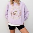 Women's Chai Tea And Books Chai Latte Lover Comfort Colors Sweatshirt Crimson