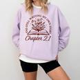 Women's Chapter 21 Book Readers Flower Lovers 21st Birthday Girls Comfort Colors Sweatshirt Crimson Women's Chapter 21 Book Readers Flower Lovers 21st Birthday Girls Comfort Colors Sweatshirt Crimson