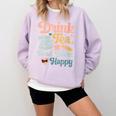 Women's Drink Tea Read Books Nerd Book Reader Book Reading Lover Comfort Colors Sweatshirt Crimson