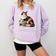 Womens Girls Books I Do What I Want Calico Cat Lover Comfort Colors Sweatshirt Crimson Womens Girls Books I Do What I Want Calico Cat Lover Comfort Colors Sweatshirt Crimson