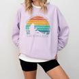 Women's Never Underestimate The Power Of A Girl With Book Reading Comfort Colors Sweatshirt Crimson