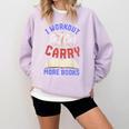 I Workout So I Can Carry More Books Exercise Books Lover Comfort Colors Sweatshirt Crimson I Workout So I Can Carry More Books Exercise Books Lover Comfort Colors Sweatshirt Crimson