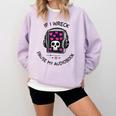 If I Wreck Pause My Audiobook Lover Reader Book-Club Women Comfort Colors Sweatshirt Crimson