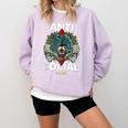 Antisocial Introvert I Like Being Alone Comfort Colors Sweatshirt Orchid