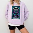 Gothic Girl Tarot Card Introverted Reader And Reading Comfort Colors Sweatshirt Orchid Gothic Girl Tarot Card Introverted Reader And Reading Comfort Colors Sweatshirt Orchid