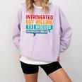 Introverted But Willing To Discuss Sourdough Bread Comfort Colors Sweatshirt Orchid Introverted But Willing To Discuss Sourdough Bread Comfort Colors Sweatshirt Orchid