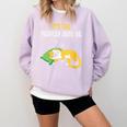 It's Too Peopley Outside Introvert And Cat Lover Comfort Colors Sweatshirt Orchid