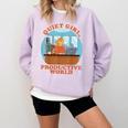 Quiet Girl Productive World Introvert Office Staff Secretary Comfort Colors Sweatshirt Orchid Quiet Girl Productive World Introvert Office Staff Secretary Comfort Colors Sweatshirt Orchid