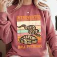 Ball Python Snake Introvert Ball Python Comfort Colors Sweatshirt Crimson Ball Python Snake Introvert Ball Python Comfort Colors Sweatshirt Crimson