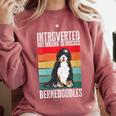 Bernedoodle Dog Introvert Bernedoodle Comfort Colors Sweatshirt Crimson Bernedoodle Dog Introvert Bernedoodle Comfort Colors Sweatshirt Crimson
