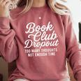 Book Club Droppout Introvert Reader Tee Comfort Colors Sweatshirt Crimson