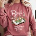 Books That Help Introverts Since 1454 Conversations Comfort Colors Sweatshirt Crimson