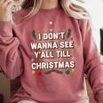 Christmas Sarcastic Introvert Holiday Shirt Comfort Colors Sweatshirt Crimson