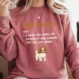 Dog-Trovert Shih Tzu Humor Definition Introvert Comfort Colors Sweatshirt Crimson Dog-Trovert Shih Tzu Humor Definition Introvert Comfort Colors Sweatshirt Crimson