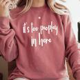 GGT Introvert It's Too Peopley In Here Eww People Premium Tri-Blend Comfort Colors Sweatshirt Crimson GGT Introvert It's Too Peopley In Here Eww People Premium Tri-Blend Comfort Colors Sweatshirt Crimson