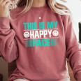 This Is My Happy Face Introvert Comfort Colors Sweatshirt Crimson This Is My Happy Face Introvert Comfort Colors Sweatshirt Crimson