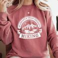 Hiking It's Cheaper Than A Therapy Introvert Shirt Comfort Colors Sweatshirt Crimson Hiking It's Cheaper Than A Therapy Introvert Shirt Comfort Colors Sweatshirt Crimson