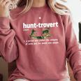 Hunt-Trovert Hunting Hunter Humor Definition Introvert Comfort Colors Sweatshirt Crimson Hunt-Trovert Hunting Hunter Humor Definition Introvert Comfort Colors Sweatshirt Crimson