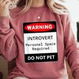 Introvert Warning Danger Do Not Pet Disturb Anti-Social Comfort Colors Sweatshirt Crimson Introvert Warning Danger Do Not Pet Disturb Anti-Social Comfort Colors Sweatshirt Crimson
