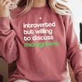 Introvert But Willing To Discuss Microgreens Urban Farming Comfort Colors Sweatshirt Crimson Introvert But Willing To Discuss Microgreens Urban Farming Comfort Colors Sweatshirt Crimson