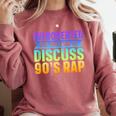 Introverted But Willing To Discuss 90's Rap Comfort Colors Sweatshirt Crimson Introverted But Willing To Discuss 90's Rap Comfort Colors Sweatshirt Crimson