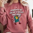 Introverted But Willing To Discuss Video Games Introvert Comfort Colors Sweatshirt Crimson Introverted But Willing To Discuss Video Games Introvert Comfort Colors Sweatshirt Crimson