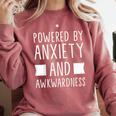 Introverts Social Anxiety Powered By Anxiety And Awkwardness Comfort Colors Sweatshirt Crimson Introverts Social Anxiety Powered By Anxiety And Awkwardness Comfort Colors Sweatshirt Crimson