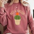 Kawaii Grumpy Cactus Not a Hugger Plant Introvert Comfort Colors Sweatshirt Crimson Kawaii Grumpy Cactus Not a Hugger Plant Introvert Comfort Colors Sweatshirt Crimson