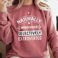Naturally Introverted Selectively ExtrovertedIntrovert Joke Comfort Colors Sweatshirt Crimson Naturally Introverted Selectively ExtrovertedIntrovert Joke Comfort Colors Sweatshirt Crimson
