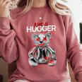 Not A Hugger Teddy Bear Antisocial Introvert Comfort Colors Sweatshirt Crimson Not A Hugger Teddy Bear Antisocial Introvert Comfort Colors Sweatshirt Crimson