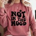 Not In The Mood Anti Social Introvert Sarcastic Retro Comfort Colors Sweatshirt Crimson Not In The Mood Anti Social Introvert Sarcastic Retro Comfort Colors Sweatshirt Crimson