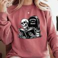 READING IN PEACE RIP Introvert Skeleton Read Book Meme Comfort Colors Sweatshirt Crimson READING IN PEACE RIP Introvert Skeleton Read Book Meme Comfort Colors Sweatshirt Crimson