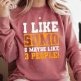 Sumo Wrestling Introvert Wrestler Sumotori Japanese Sport Comfort Colors Sweatshirt Crimson