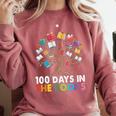 100 Days In The Books Reading Teachers Librarians School Comfort Colors Sweatshirt Orchid 100 Days In The Books Reading Teachers Librarians School Comfort Colors Sweatshirt Orchid