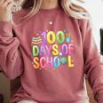100 Days Of School Book Pencil Teachers Girls Kids 100th Day Comfort Colors Sweatshirt Orchid 100 Days Of School Book Pencil Teachers Girls Kids 100th Day Comfort Colors Sweatshirt Orchid