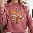 100 Days Of School 100 Days In The Books Librarian Read Comfort Colors Sweatshirt Orchid