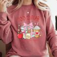 100th Day Of School Teachers 100 Days Of Coffee Chaos Books Comfort Colors Sweatshirt Orchid 100th Day Of School Teachers 100 Days Of Coffee Chaos Books Comfort Colors Sweatshirt Orchid