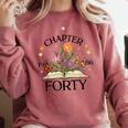 1986 Chapter Forty 40th Birthday Wildflower Book Comfort Colors Sweatshirt Orchid 1986 Chapter Forty 40th Birthday Wildflower Book Comfort Colors Sweatshirt Orchid