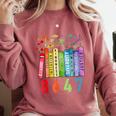 8647 Equal Rights Book Flower Trump Women Rights Feminist Comfort Colors Sweatshirt Orchid 8647 Equal Rights Book Flower Trump Women Rights Feminist Comfort Colors Sweatshirt Orchid