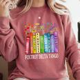 8647 Foxtrots Tangos Deltas Book Flower Resist Book Lovers Comfort Colors Sweatshirt Orchid