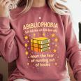 Abibliophobia Book Lover Reading Humor Graphic Comfort Colors Sweatshirt Orchid Abibliophobia Book Lover Reading Humor Graphic Comfort Colors Sweatshirt Orchid