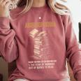 Abibliophobia Books Lover Bookworm Bookaholic Reader Comfort Colors Sweatshirt Orchid