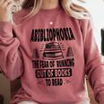 Abibliophobia Definition Book Reading Lover Fans Text Comfort Colors Sweatshirt Orchid
